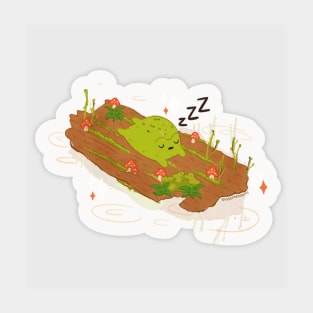 Snoozing Frog Sticker